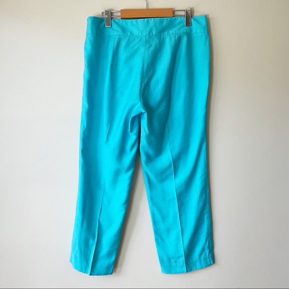 Lilly Puliitzer Jubilee Collection Colton Crop Pants in Lagoon Blue Size 10 - Picture 5 of 9